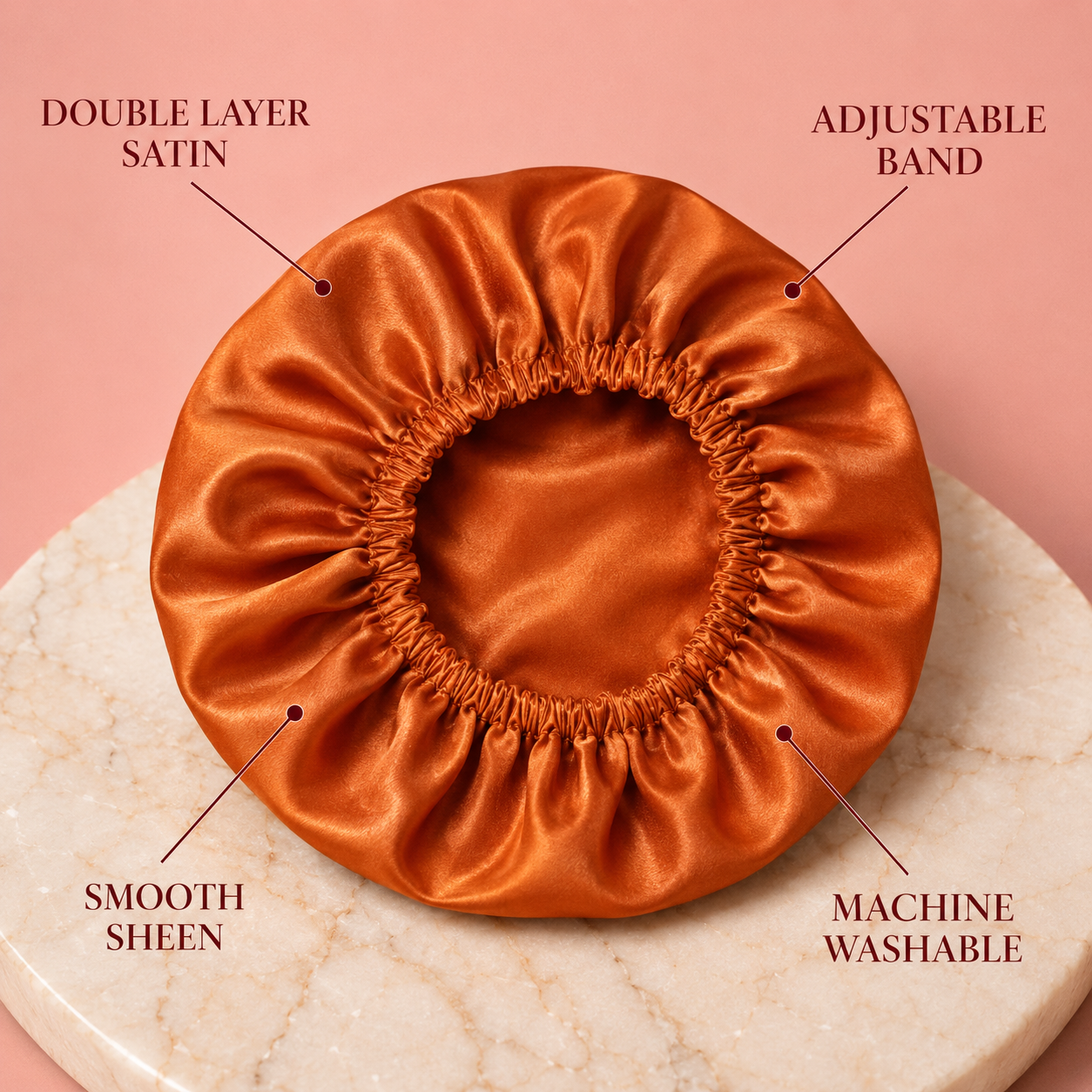 Anna's Satin Sleep Bonnet — key product highlights