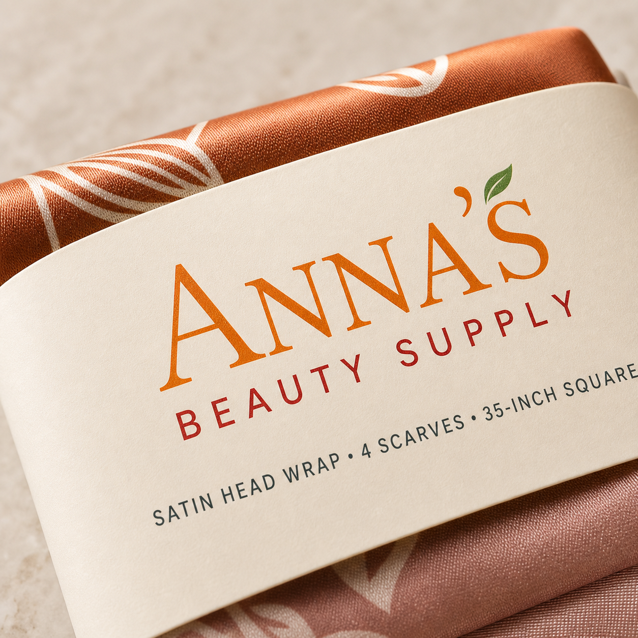 Anna's Beauty Supply label and material detail