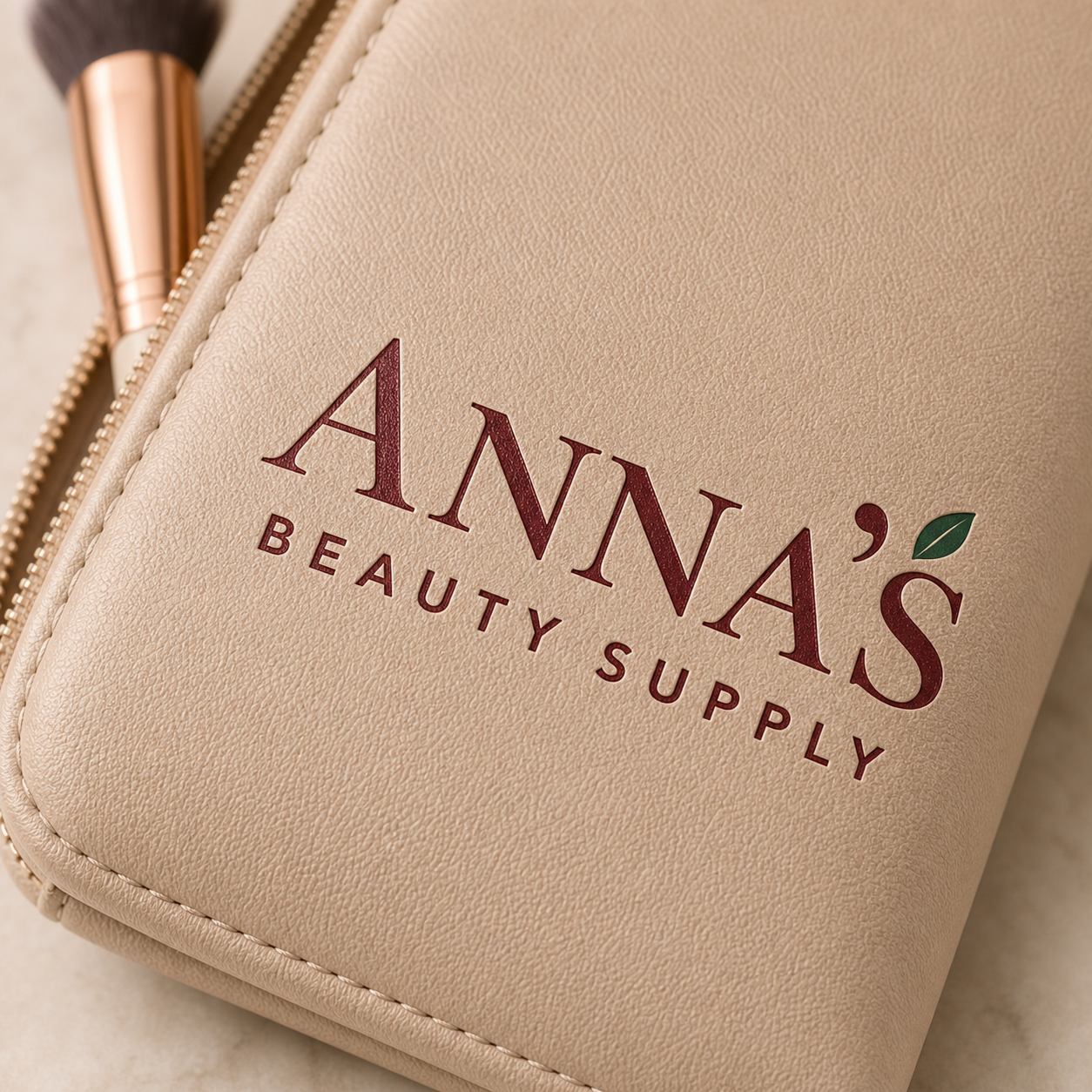 Anna's Beauty Supply label and material detail